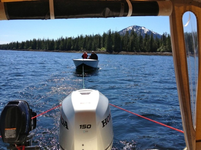 Our good deed.  Towed a boat about 12 miles to Ketchikan.