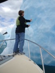 . Not every day you get to touch an iceberg!  LeConte Bay, AK