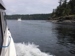 Heading North through Dodd Narrows.