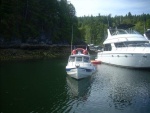 Arriving Sturt Bay, Texada Island.