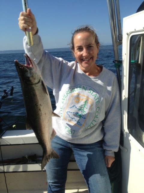 Caryn's Hawg!  10 lb Coho