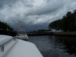 In Great Bridge Lock, ICW mm 015. Storm intensifying. Andria was mild in comparison.
