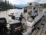 Relaxing on the dock at Mink Island