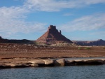 This is from where we anchored just north of Castle Butte Saturday night 8-31-13.