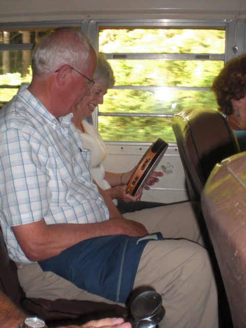 Ian and Jackie (Sea Sprite) on tamborine.