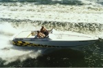 Saber 28 Offshore w/balsa cored hull, balsa and marine plywood cored transom