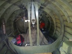 Inside of a B-17 bomber