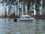 ANCHORED IN A QUIET COVE ON TOLEDO BEND LAKE, LA.