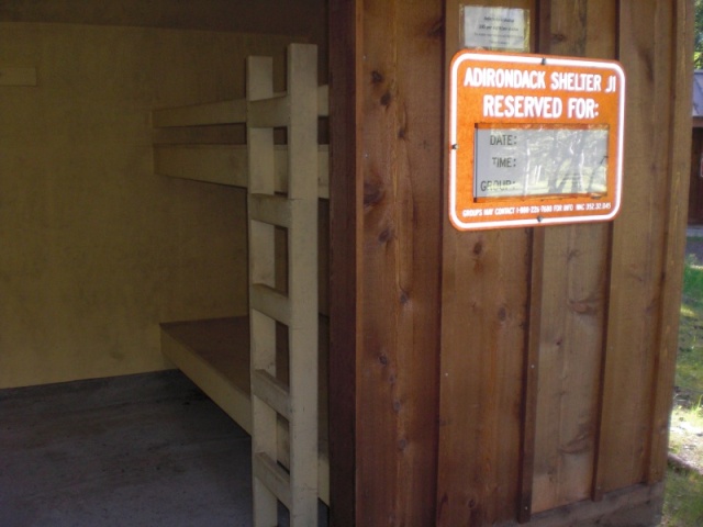 Overnight shelter, Jones Island marine park.