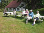 Fred, Andrea, Ann, Terry, Ian, Jackie.  Turn Point, Stuart Island.