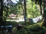 Stuart Island school in the background.