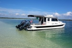 Crooked Island, Fl, Oct. 20 miles east of Panama City Pass into the Gulf. 