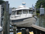 Highlight for Album: Cutting a hole on OSPREY, I hate holes in boat, but my wife will be happy...