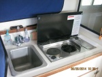 Galley - electric and butane stove