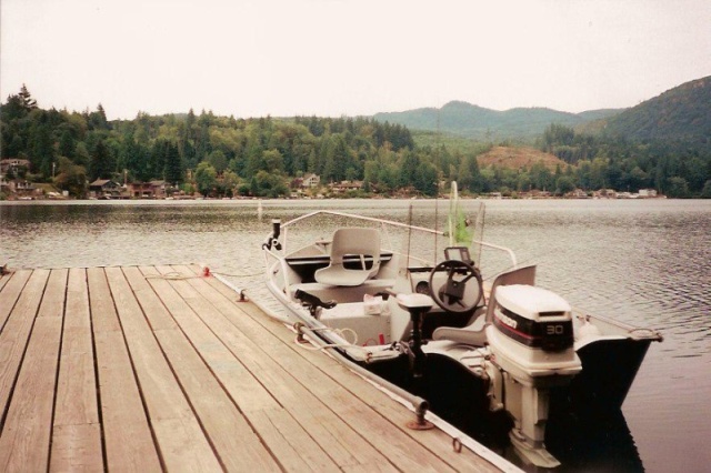 Boat #3 (1993-1998): 1993 Duroboat 14 at Lake Samish circa 1996