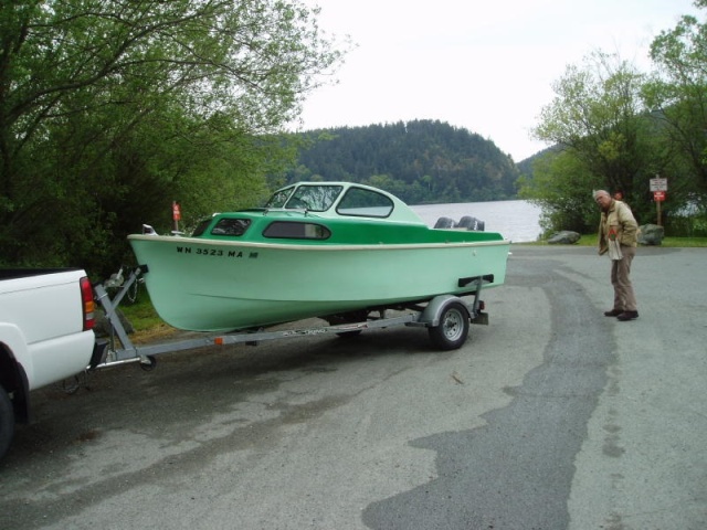 Boat #8 (2004-2008?): 1956 Bell Boy 16 at Lake Campbell in 2007