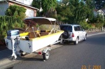 Boat #5 (2001-2004): 1980 Suncraft 14' with Evinrude 28 hp. This was a fun little lake boat, enjoyed it just as much as my Duroboat, although it wasn't quite as fast or sporty, it was a bit more comfortable.