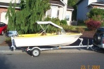 Boat #5 (2001-2004): 1980 Suncraft 14' with 1998 28 hp Evinrude SPL.