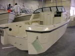 Boat #6 (2003-2012): Arima 16' Sea Explorer. During construction at the Arima factory in 2003.