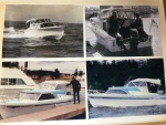 Found some more photos in an old album...Not mine, but this boat belonged to close friends of my parents, tons of fond memories. A 1959 Reinell 20' Express, with a later model 100 hp Merc, photos from late 70s