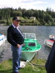 Art Nordtvedt at the 2004 Fiberglassics NW meet at Lake Whatcom