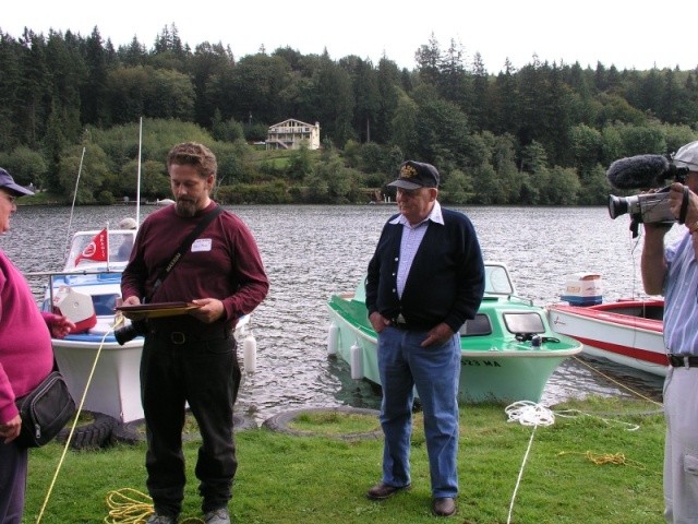 Art Nordtvedt at the 2004 Fiberglassics NW meet at Lake Whatcom