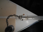 I have had other chain stoppers, but I like this one the most.  It came with the boat so I don't know if it is homemade or commercial.  It would be simple to make and is foolproof to use.