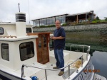 Bill aboard the new boat.