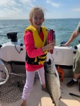 Our niece's first fish