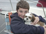 In the Beginning - Austin and Skipper, Sequim Bay, 10-4-03