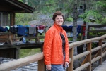 Lisa touring Camp Malibu, Princess Louisa Inlet, BC