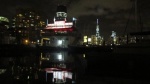 Liberty Island Marina looking at Manhattan across the Hudson