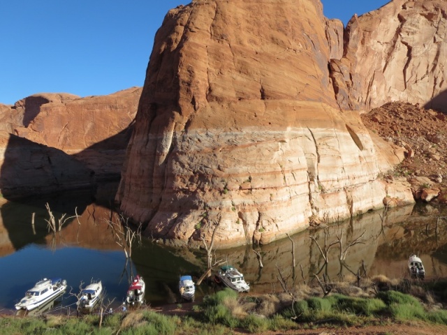 9-23-14 Forgotten Canyon left to right El Gato Toma's, C-Swell, Voyager, Hunky Dory, Discovery and Rana Verde