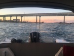 Sunset cruise after work on a Friday night