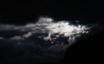 Storm clouds by moonlight