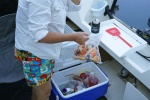 Fishwife blue crab claws.  Skip only takes one claw--nice haul!  