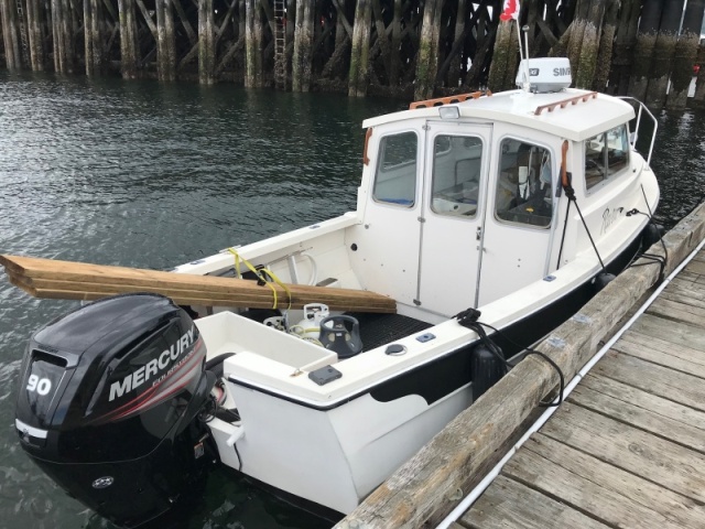 Loading lumber and propane Port Hardy