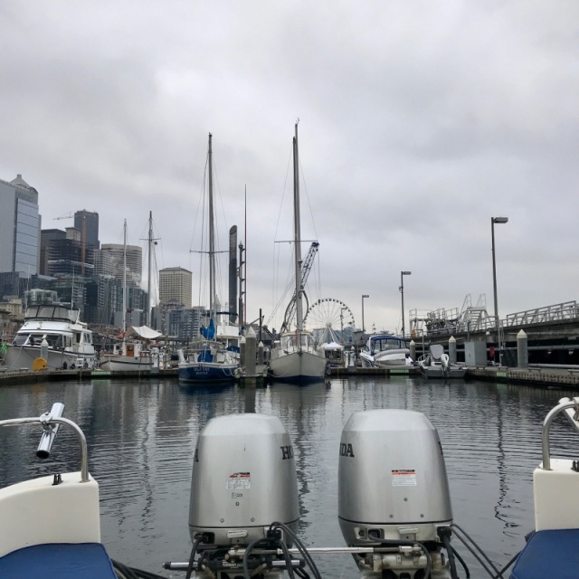 Bell Harbor and the Great Wheel look better behind the twins