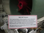 Propeller end of Mark 48 torpedo