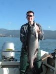 Great October day on Tillamook Bay. 31# Chinook