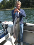 Mom with her 25lb chinook.