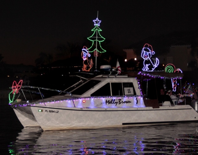 Pic from the local newspaper covering the Peace River Boat Parade hosted by the chamber of commerce.