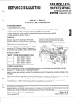 Honda Service Bulletin - chain case