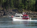 Another shot of Anna Leigh running in Desolation Sound 6-12-06