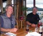 David McKibben and Jim Browning in pub at Shearwater 6-14-06