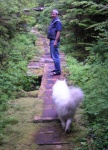 David and friend on Boardwalk at Ivory Island 6-14-06