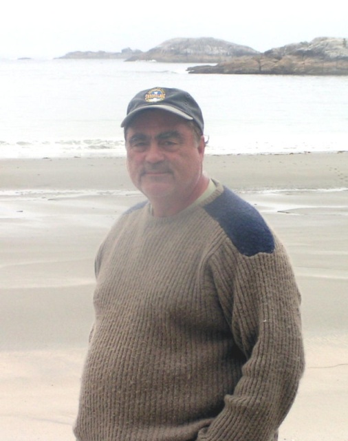 Pat Anderson at West Beach  on Calvert Island 6-13-06