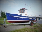 Tug on trailer in Friday Harbor