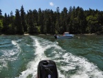 Cruising around in the dinghy at Hope Island, May 30, 2015