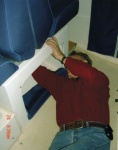 24 May 2005: Removing the 'port sleeper seat' and will replace it with a swivel seat.
